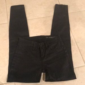 Blank NYC BLACK shiny skinny jeans Size 24